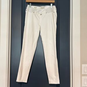 Madewell Maternity White Jeans